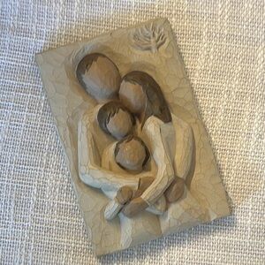 WILLOW TREE family a lifetime of love wall plaque DEMDACO susan lord 2 kids